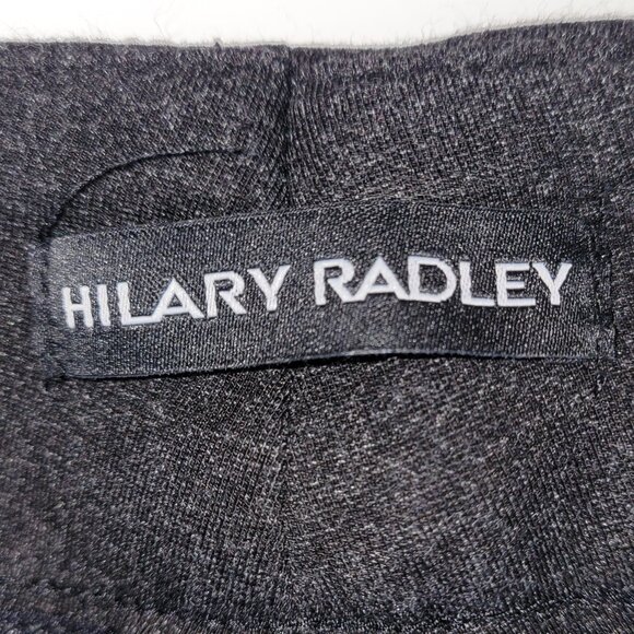 Hilary Radley Ponte Slim Leg Stretch Pants Pull On Dark Gray Women's Size L - Picture 8 of 10